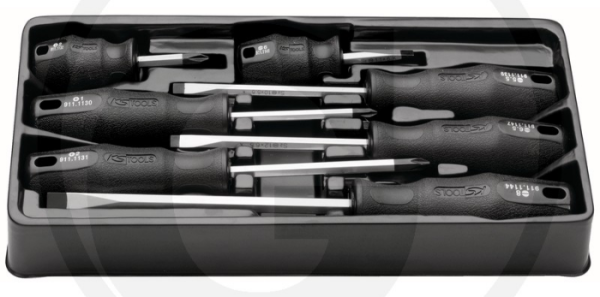 KS Tools ERGOTORQUEplus® Schraubendreher-Satz, 6-tlg.,PH+Schlitz