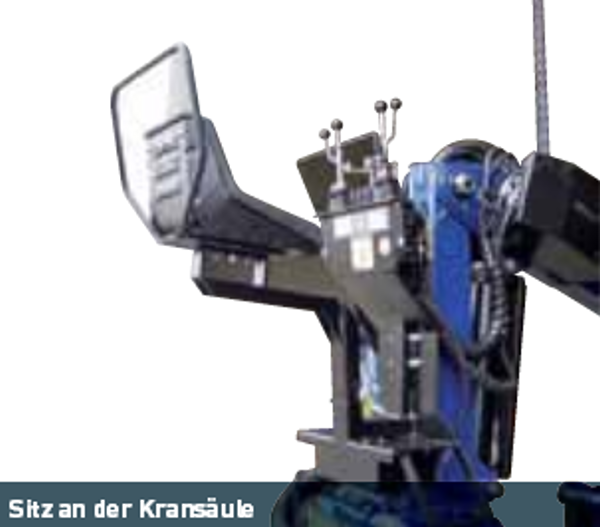 Sitzplattform an der Kransäule